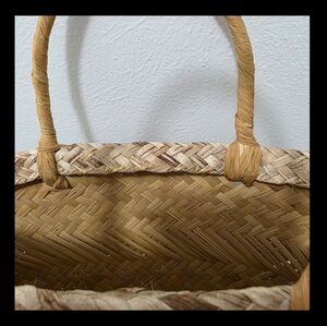 Woven Straw Tote Bag